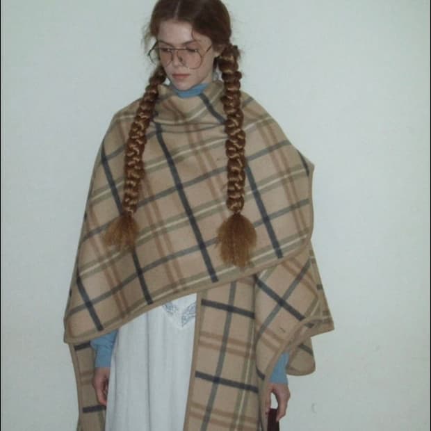 스무드무드 말리 울 캐시미어 케이프 숄