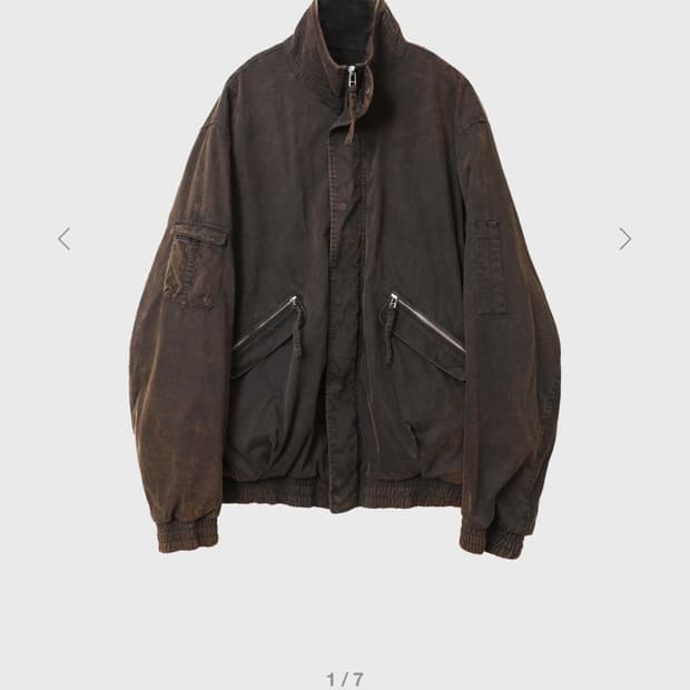 999휴머니티 어드벤쳐 블리치드 봄버 자켓 브라운