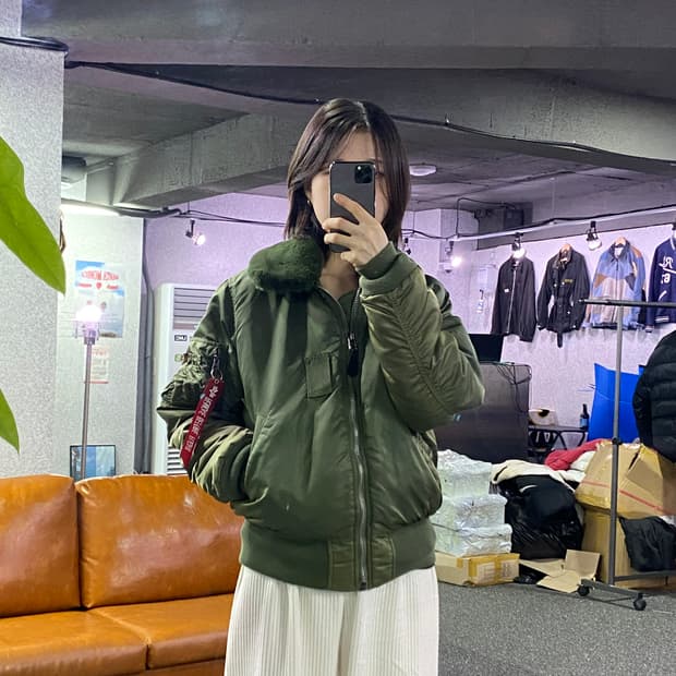 알파인더스트리 ma1 나일론 점퍼 B3151