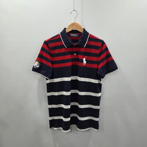 폴로랄프로렌 골프 폴리 카라 스트라이프 반팔티 M