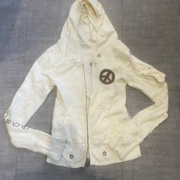 일본빈티지 Missbride 핀터깔y2k 락펑크긱시크고스 포켓 후드집업