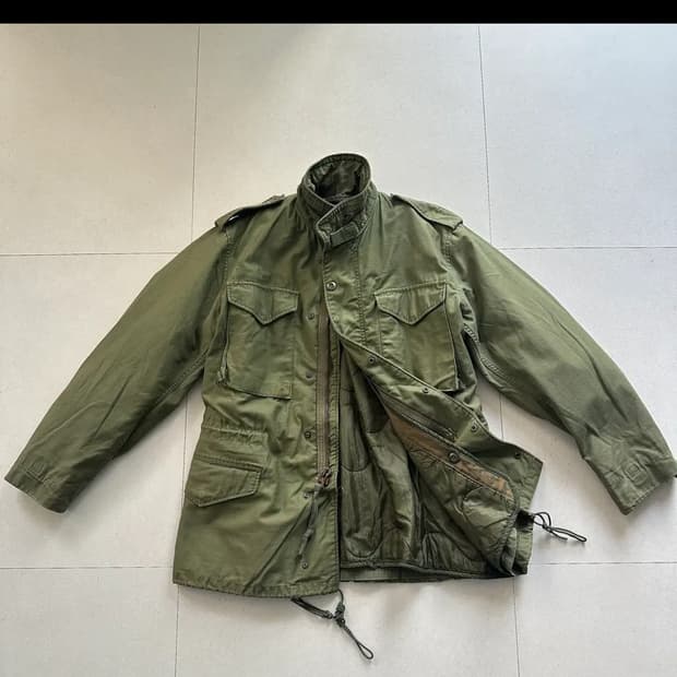 70s 미군 오리지널 M-65 필드 자켓 (라이너 포함) 스몰 레귤러