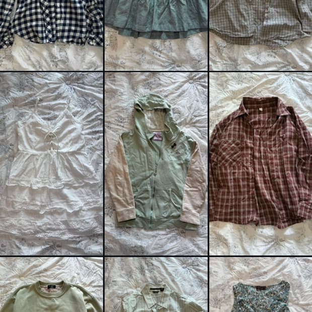 모리걸 하구미 데일리 의류 처분 벼룩