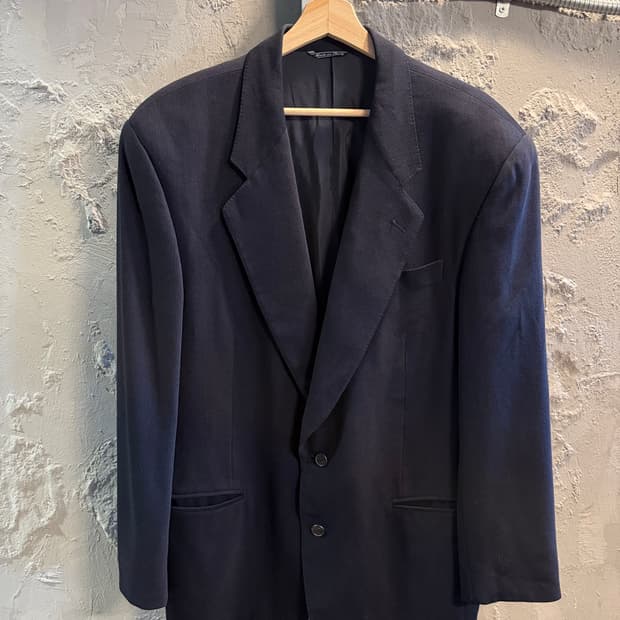 지안프랑코 페레 GIANFRANCO FERRE 울 블레이저 네이비 52