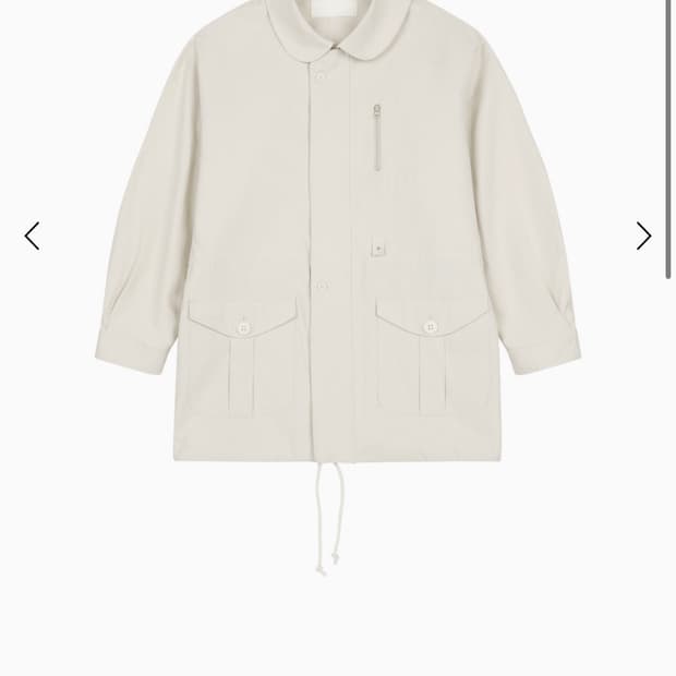 오헤시오 트렌치 카라 점퍼 베이지