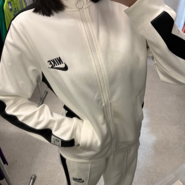 나이키 NSW 스우시 화이트 우먼스 트랙탑 셋업 S