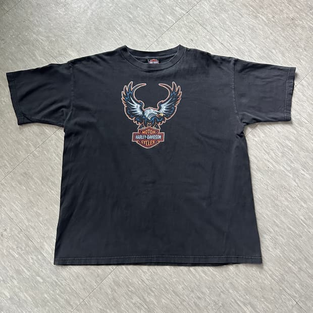 90s 할리데이비슨 독수리 티셔츠 MADE IN USA XL