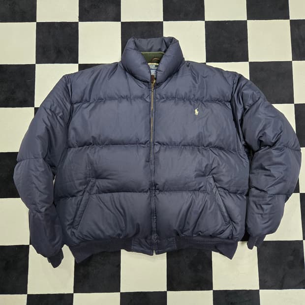 L 폴로랄프로렌 90s OG 푸퍼 패딩 네이비 made in usa 