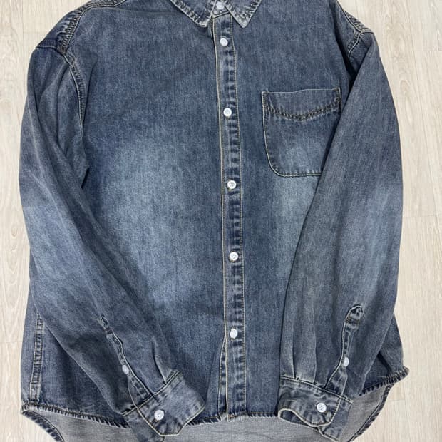 디미트리블랙 워시드 웨스턴 데님셔츠