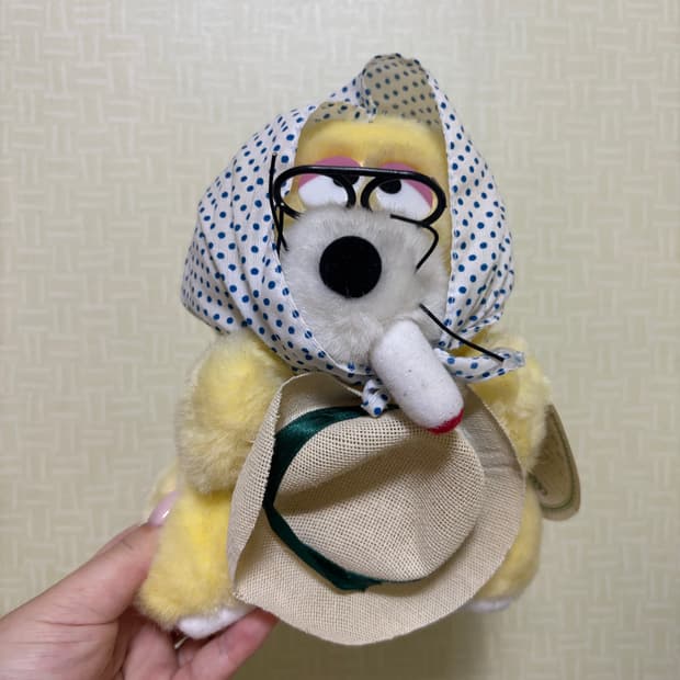 고전 빈티지 피너츠클럽 두더지 인형