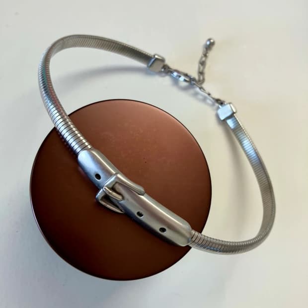 [새상품 급] 실버 초커 / onesize