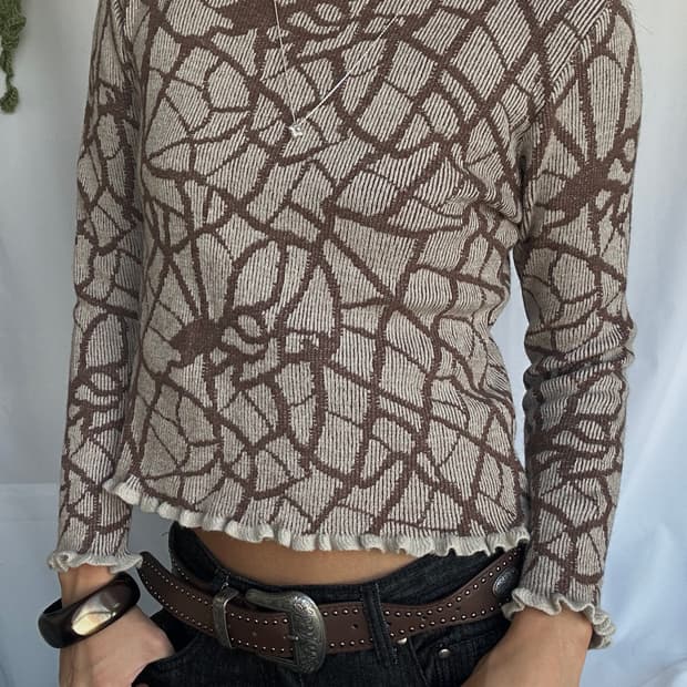 빈티지 에스닉 니트