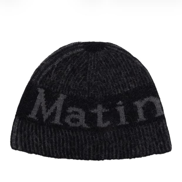 마뗑킴 마뗑 스트라이프 투톤 비니 블랙