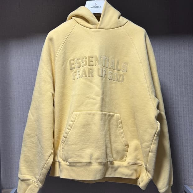 에션셜 피어오브갓 후드티 옐로우 S
