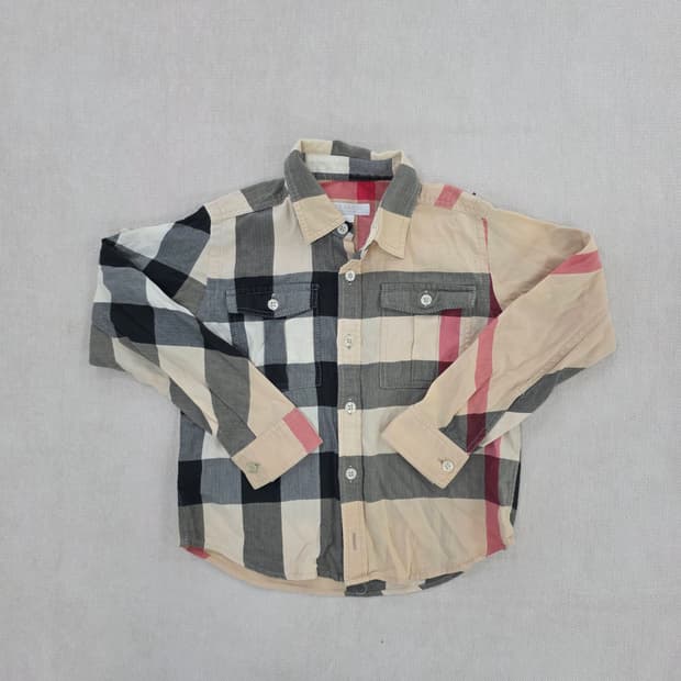 [110] 버버리 키즈 빈티지 체크셔츠 1231J