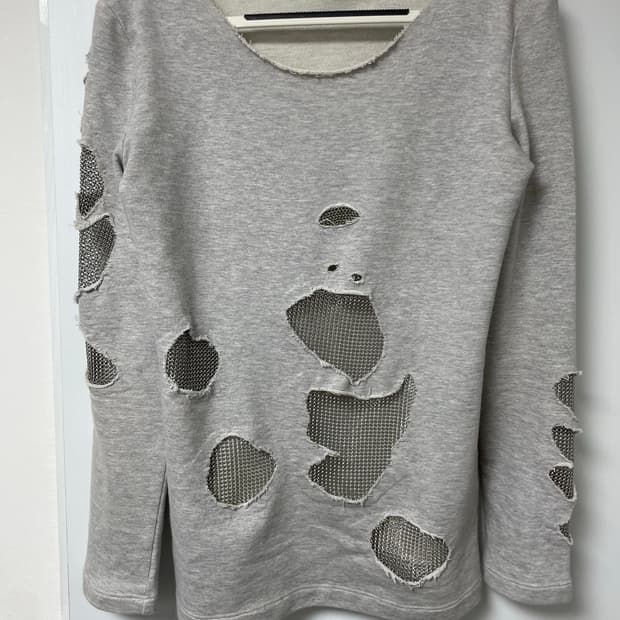 발망 10ss 체인 탑 롱슬리브