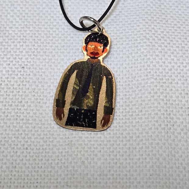 은판염색 실버925 목걸이