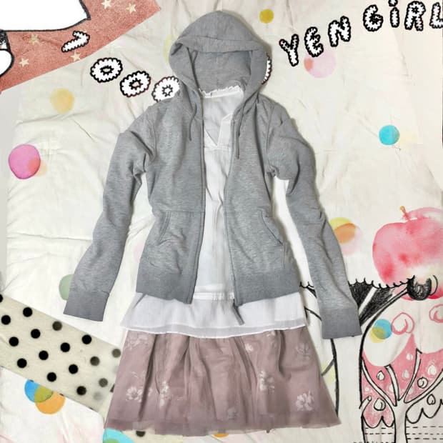 Japanese Vintage 𓇢𓆸 스즈코 모리걸 코디 세트 3p