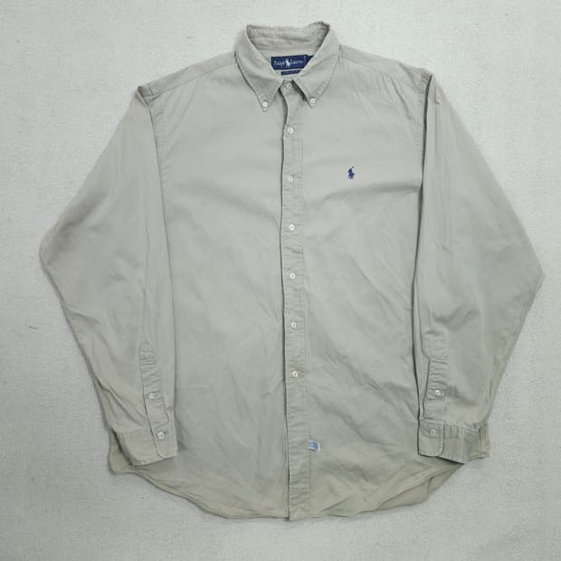 90s 폴로 랄프 로렌 솔리드 셔츠 XL