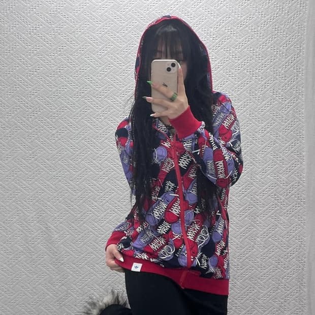 아디다스 오리지날 스니커즈홀프린팅 져지 후드집업 100 C08890