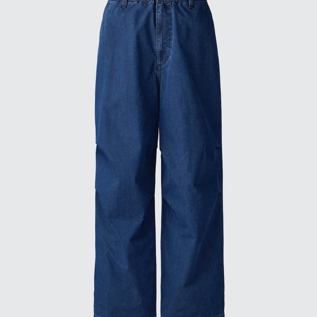 유니클로 와이드파라슈트팬츠(데님)