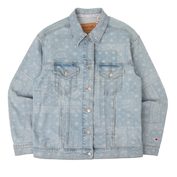 리바이스 페이즐리 캐나디아나 트러커 데님자켓