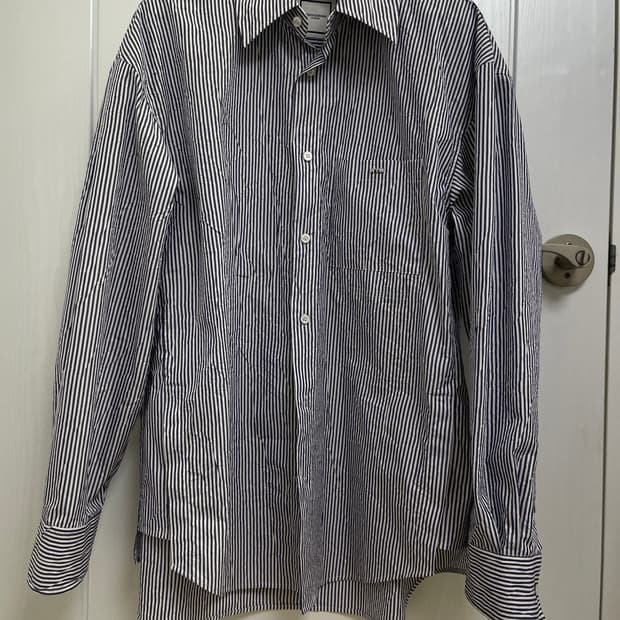 [거의 새것] 우영미 네이비 스트라이프 셔츠