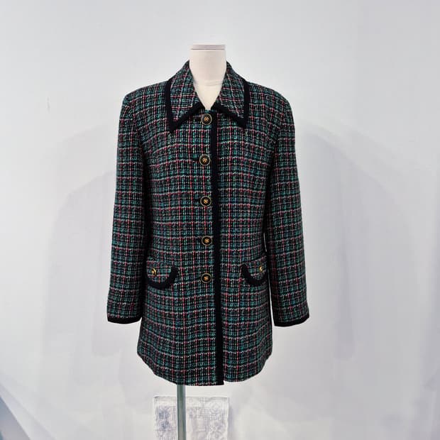 dordagne 멀티컬러 트위드 롱자켓