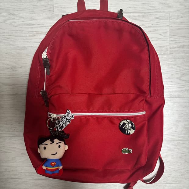 라코스테 빈티지 레드 백팩