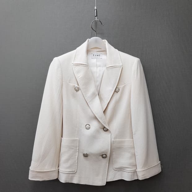 한섬 타임 TIME 2022 더블버튼 테일러드 자켓 F사이즈