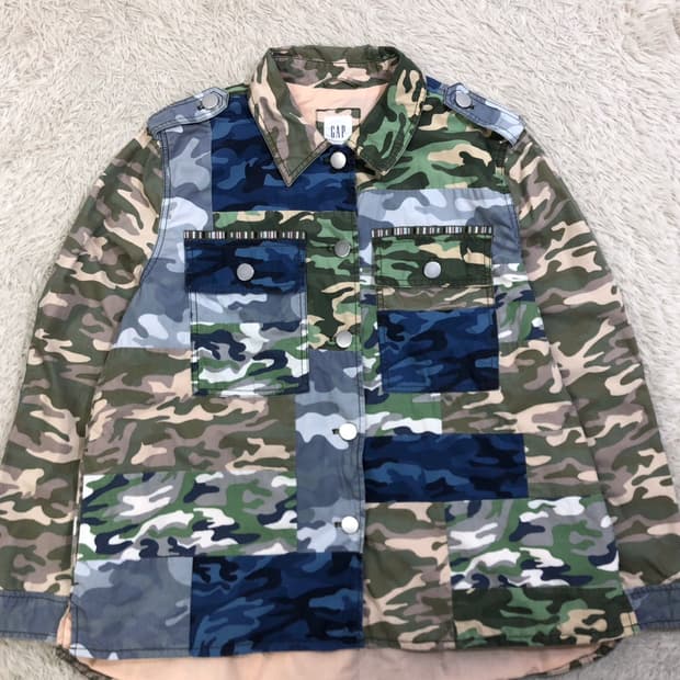 갭 카모플라쥬 패치 셔츠/#2526