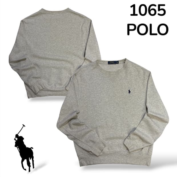 폴로 그레이 맨투맨 S