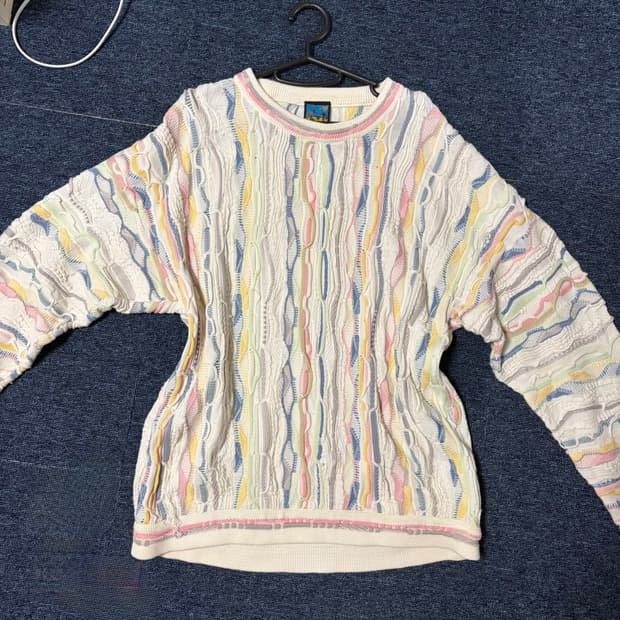 미라이클립 빈티지 파스텔톤 케이블 니트 