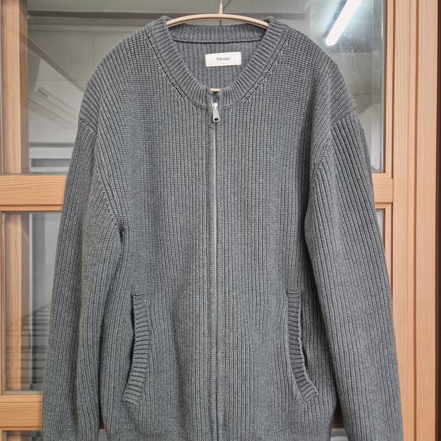 파브레가 그레이 집업 가디건