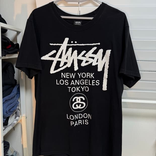 스투시 월드투어 반팔 m 