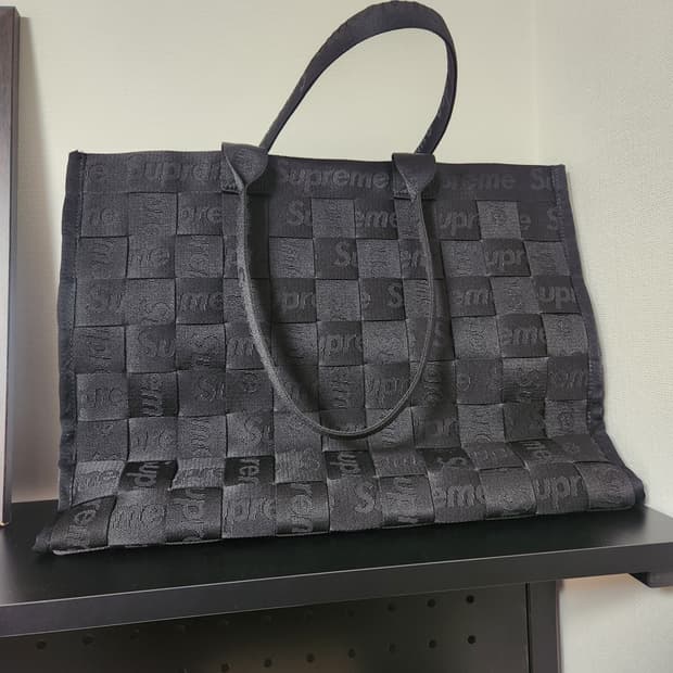 슈프림 우븐 토트백