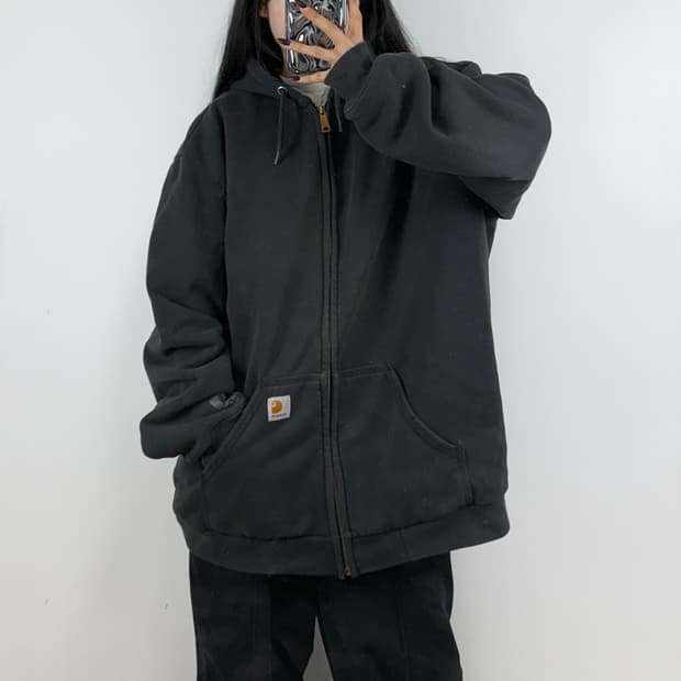 칼하트 써멀 후드집업 차콜 E271