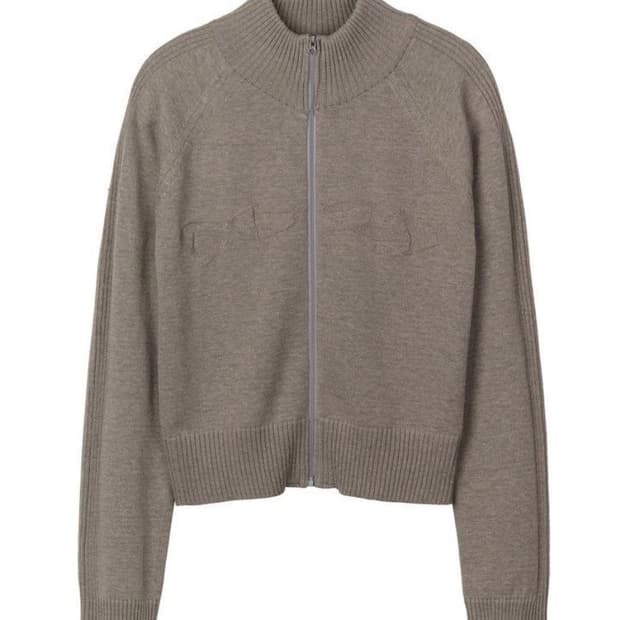 스컬프터 Holy Knit Zip-Up Gray