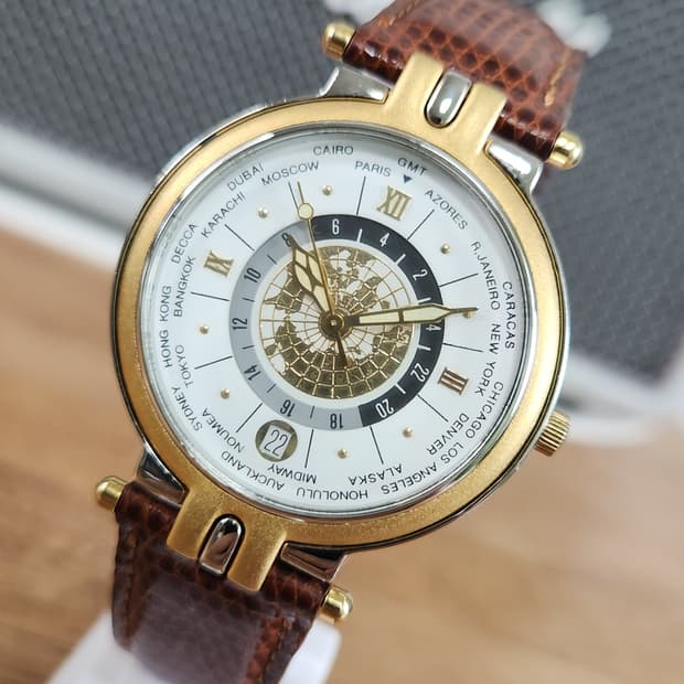 #  ECCO 에코 빈티지 레어 월드타임 명품시계 급처