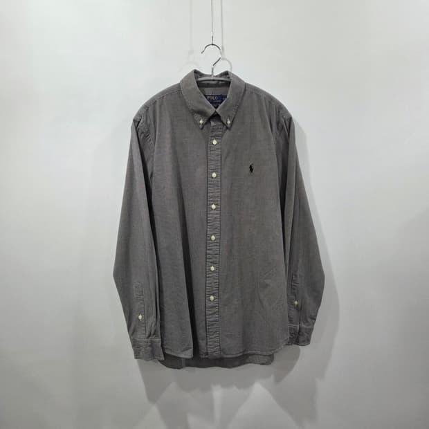 폴로랄프로렌 버튼다운 체크셔츠 M/15.5