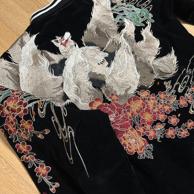 벨벳 스카쟌 스카잔 빈티지 블랙