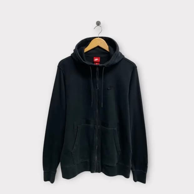 나이키 스우시 블랙 후드집업 XL