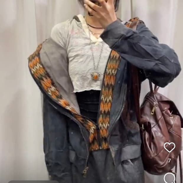 3p 빈티지 대장 집업 후드 코디셋세트 미라이클립 크루빈티지 선가든파티