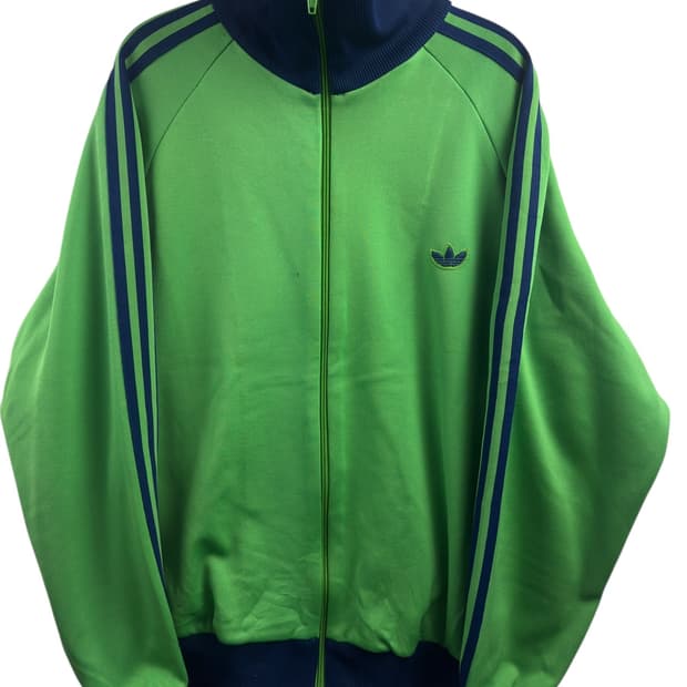 80s 아디다스 서독제 네이비그린 트랙탑져지1417