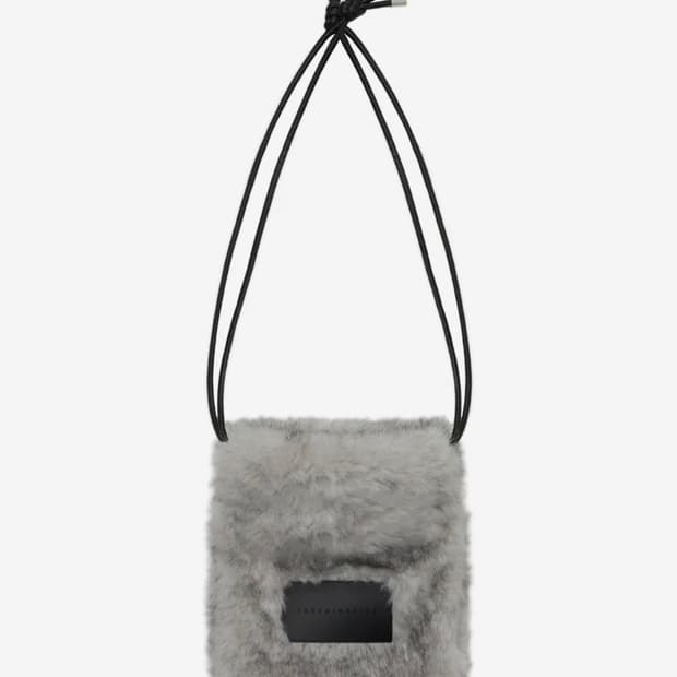 트리밍버드 Volume Fur String Mini Bag