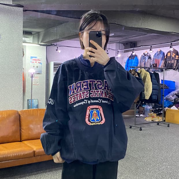 빈티지 이스턴 UCAN 네이비 웜업 B3551