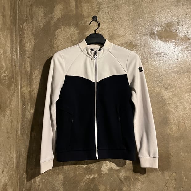 와이드앵글 니트 집업