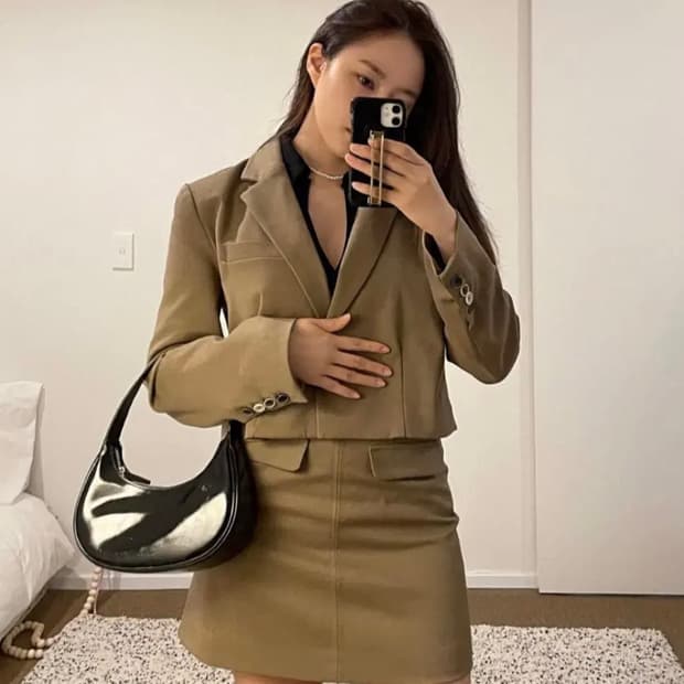 세이노모어 브라운 카키 자켓 XS 