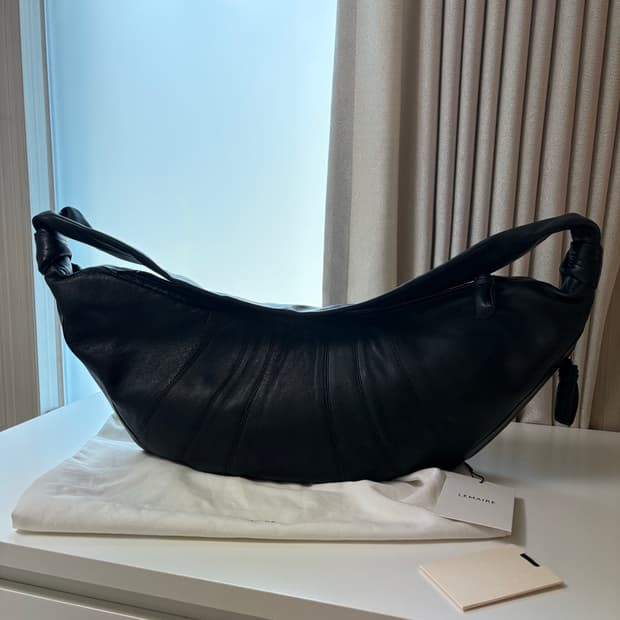 르메르 크루아상백 라지 백화점구입 블랙