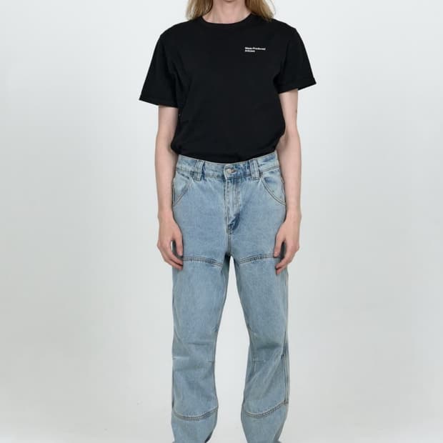 MPa CALF POCKET PANTS (STEEL BLUE)